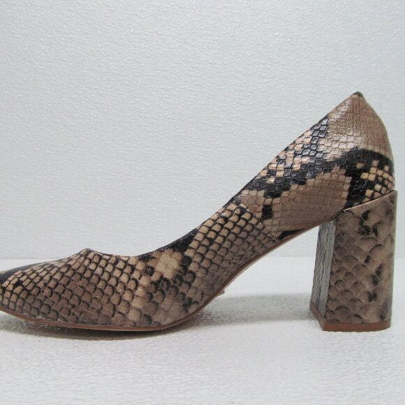 Zara Basic Collection Snake Print Pumps Size 6 - Picture 7 of 9
